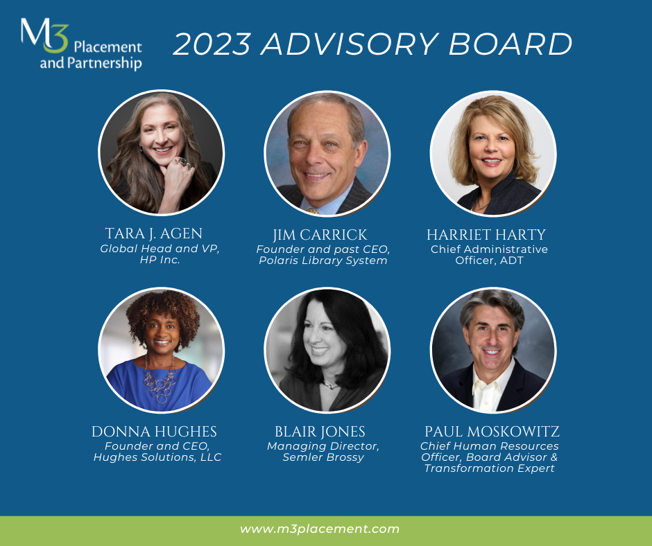 M3 Placement and Partnership is excited to announce the formation of its New Advisory Board